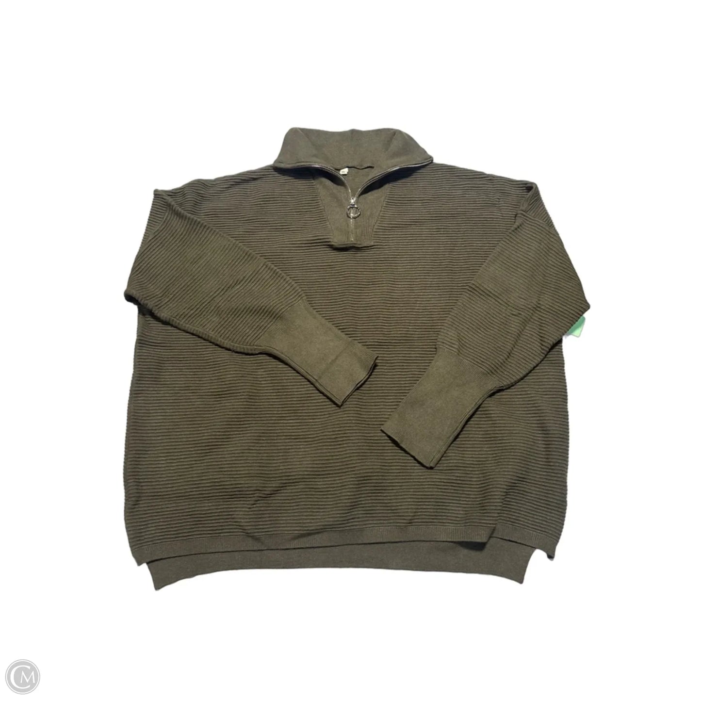 Sweatshirt Collar By Cmc In Green, Size: Xl