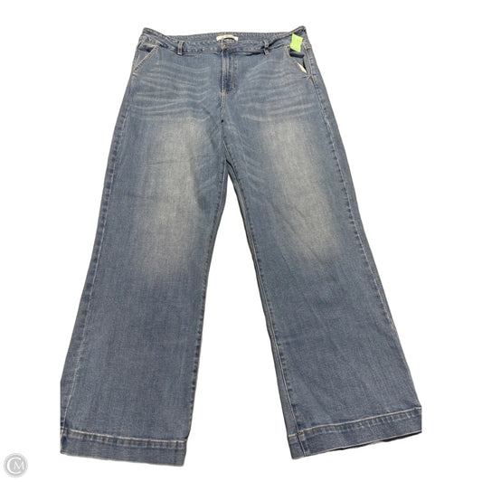 Jeans Wide Leg By Kancan In Blue, Size: 20