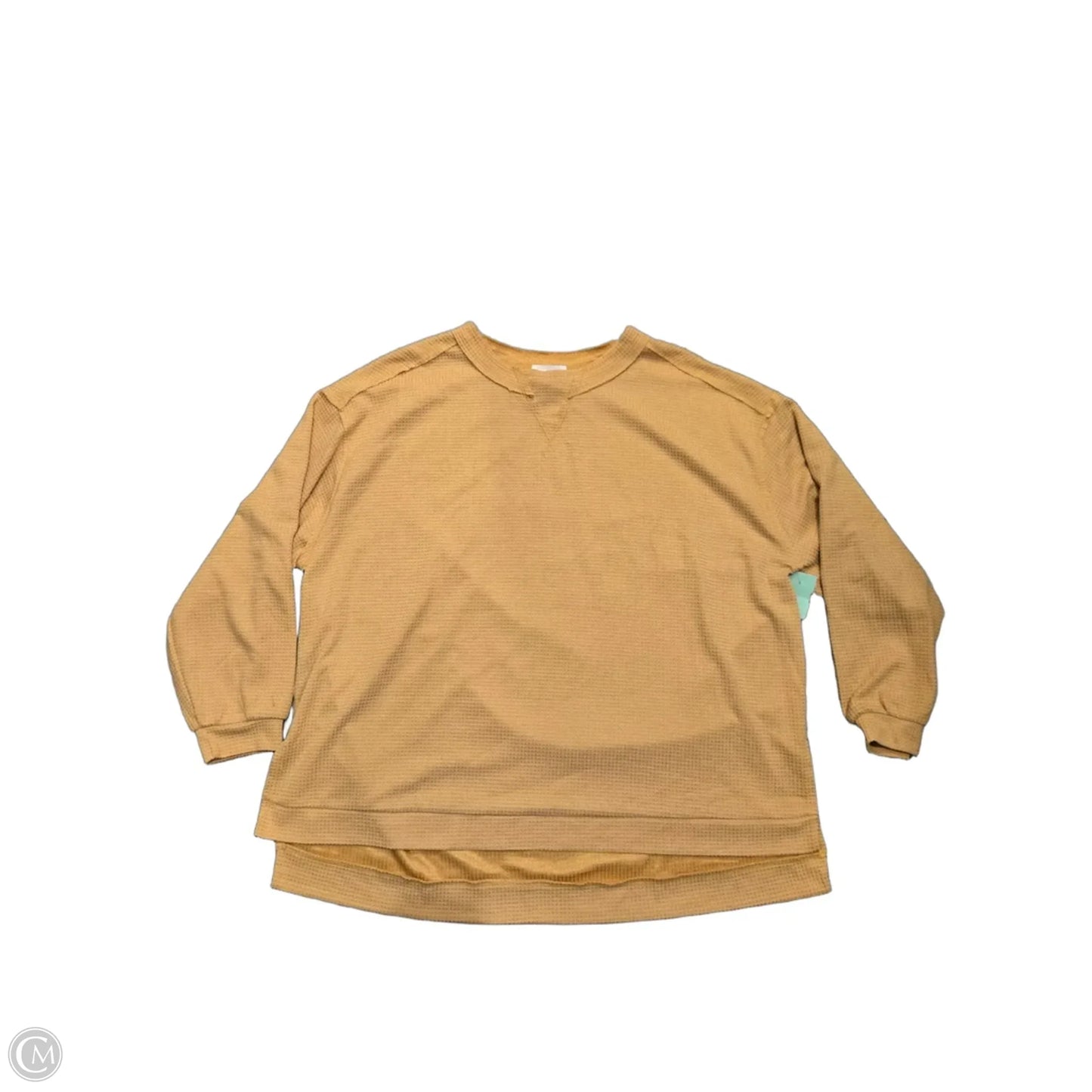 Top Long Sleeve By Andree By Unit In Yellow, Size: M