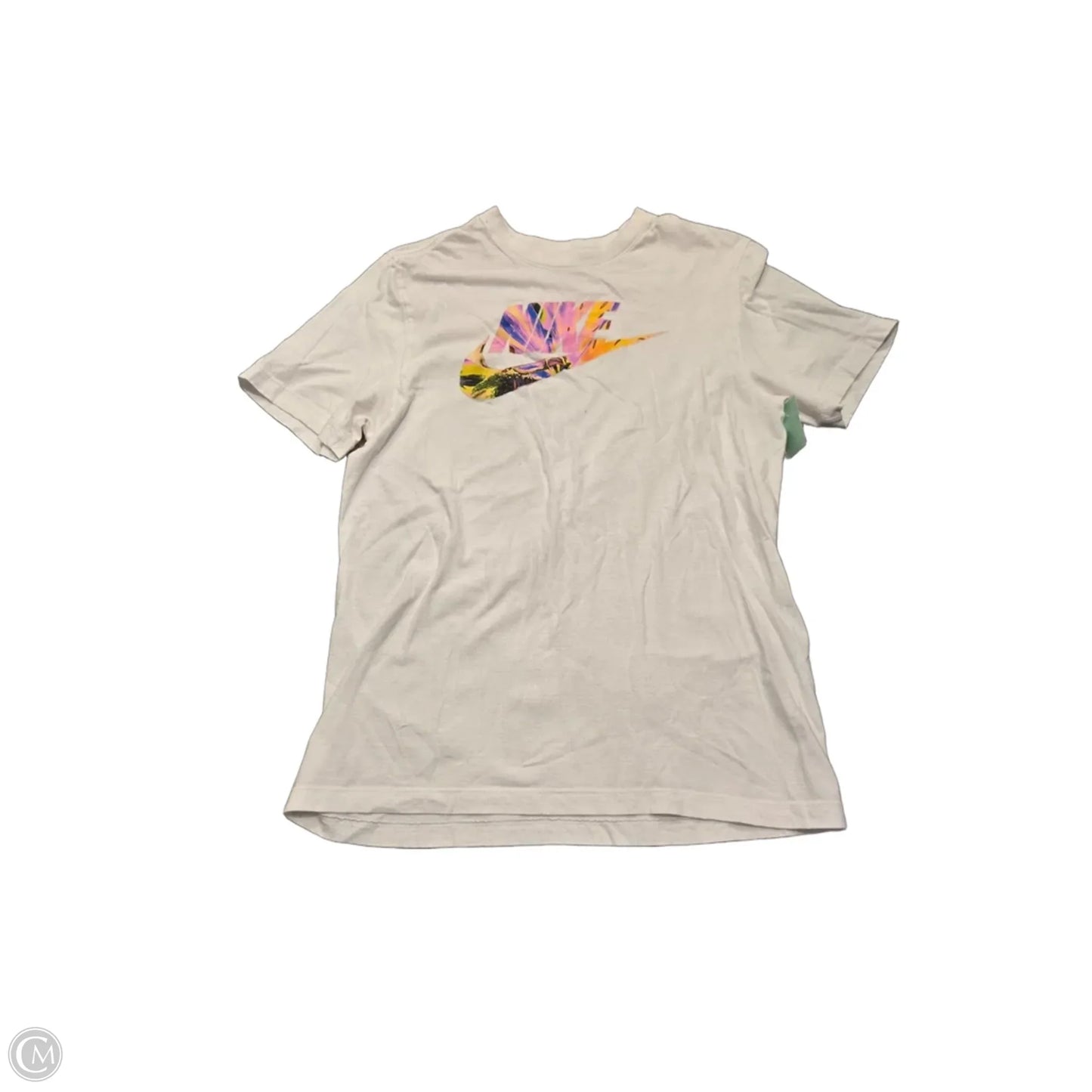 Top Short Sleeve By Nike In White, Size: M