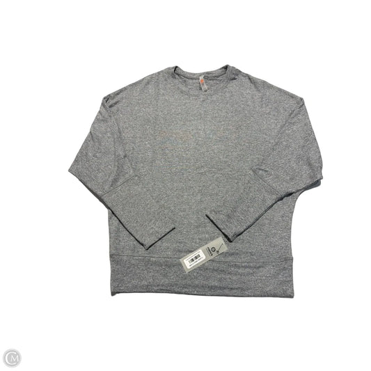 Top Long Sleeve By Mono B In Grey, Size: L