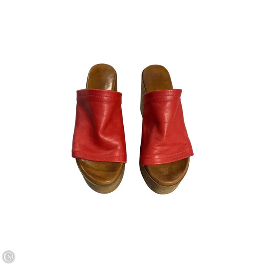 Shoes Heels Block By Cmc In Red, Size: 8.5