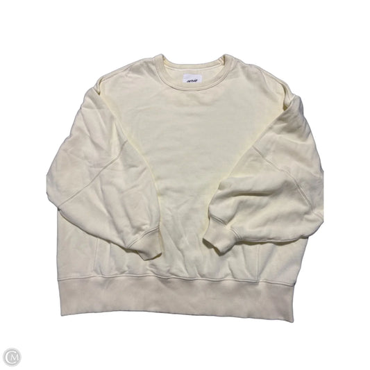 Sweatshirt Crewneck By Aerie In Yellow, Size: Xl