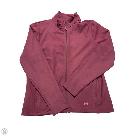 Athletic Jacket By Under Armour In Red, Size: 2x