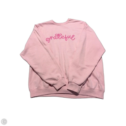 Sweatshirt Crewneck By Cme In Pink, Size: Xl