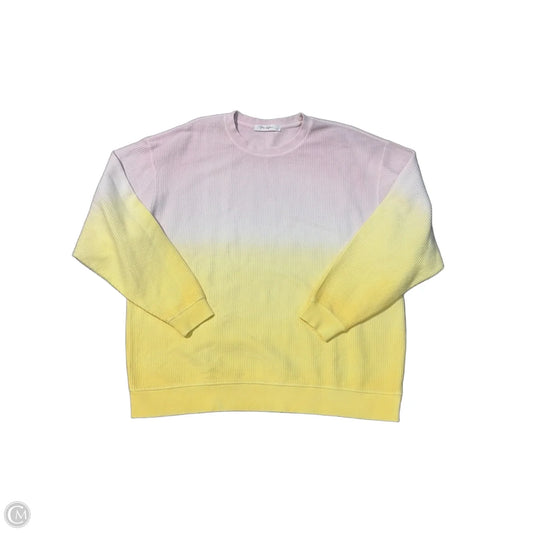Top Long Sleeve By Cmc In Pink & Yellow, Size: Xl