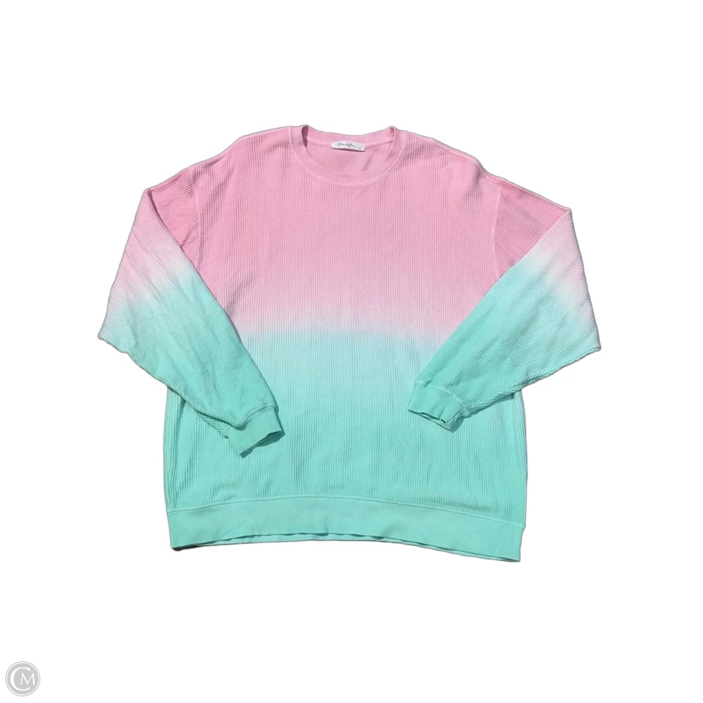 Top Long Sleeve By Cmc In Blue & Pink, Size: Xl