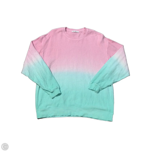 Top Long Sleeve By Cmc In Blue & Pink, Size: Xl