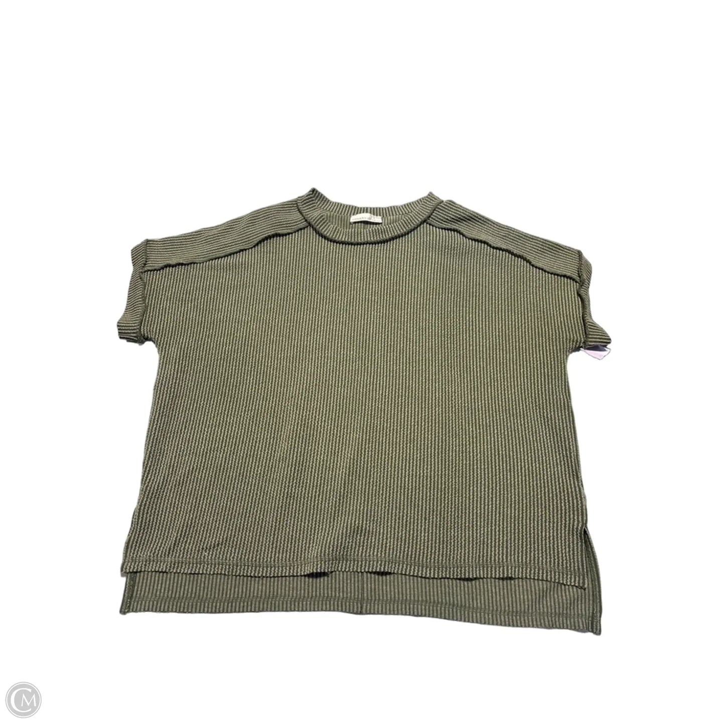 Top Short Sleeve By Zenana In Green, Size: Xl