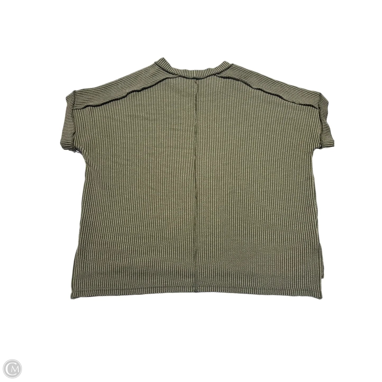 Top Short Sleeve By Zenana In Green, Size: Xl