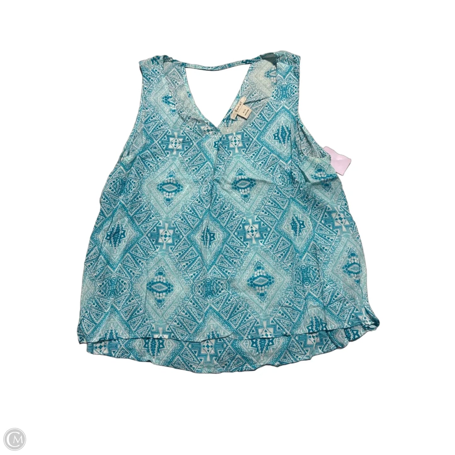 Tank Top By Ariat In Blue, Size: M