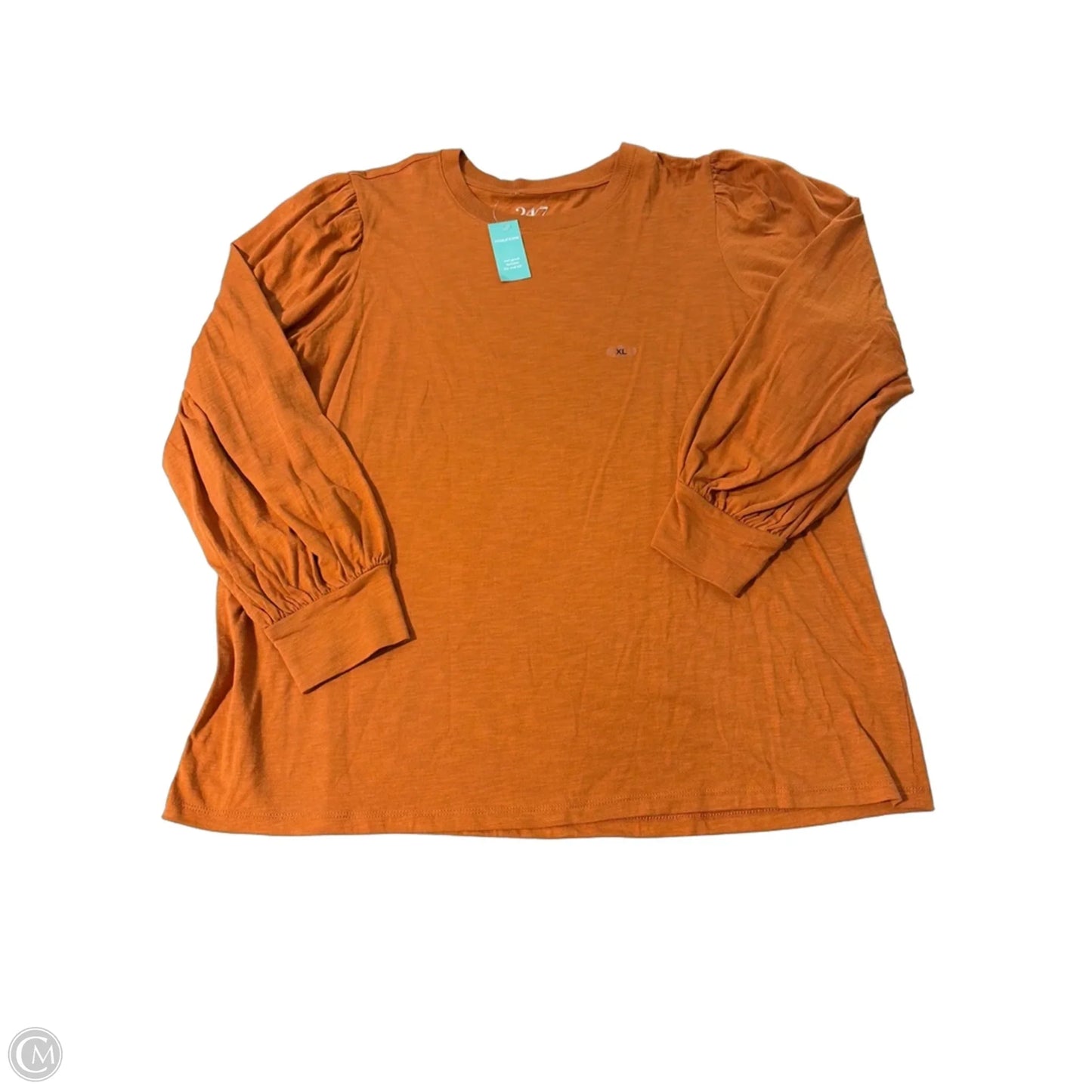 Top Long Sleeve By Maurices In Orange, Size: Xl
