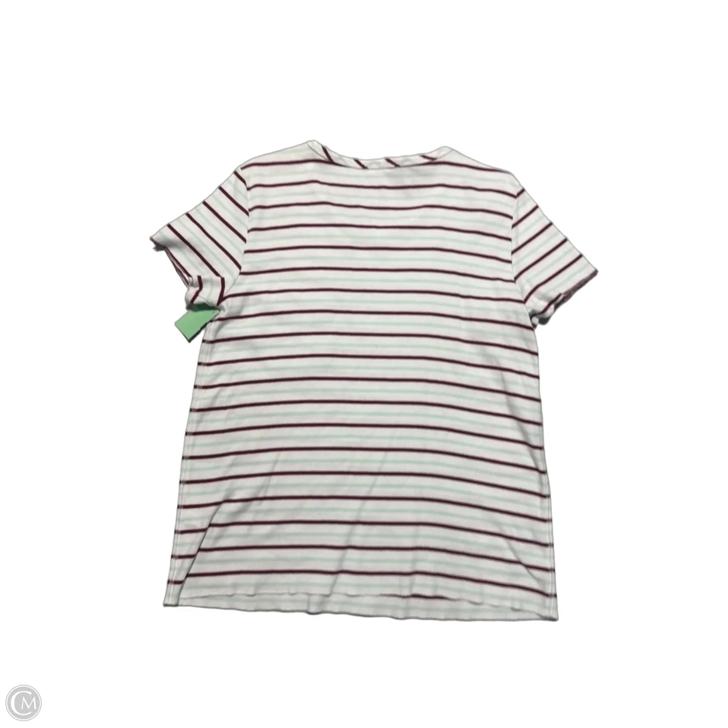 Top Short Sleeve By Lilla P In Striped Pattern, Size: L