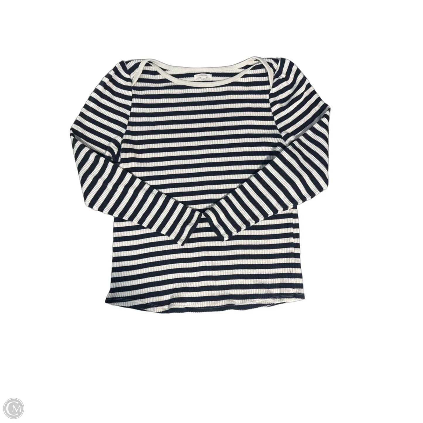 Top Long Sleeve By Maurices In Striped Pattern, Size: L