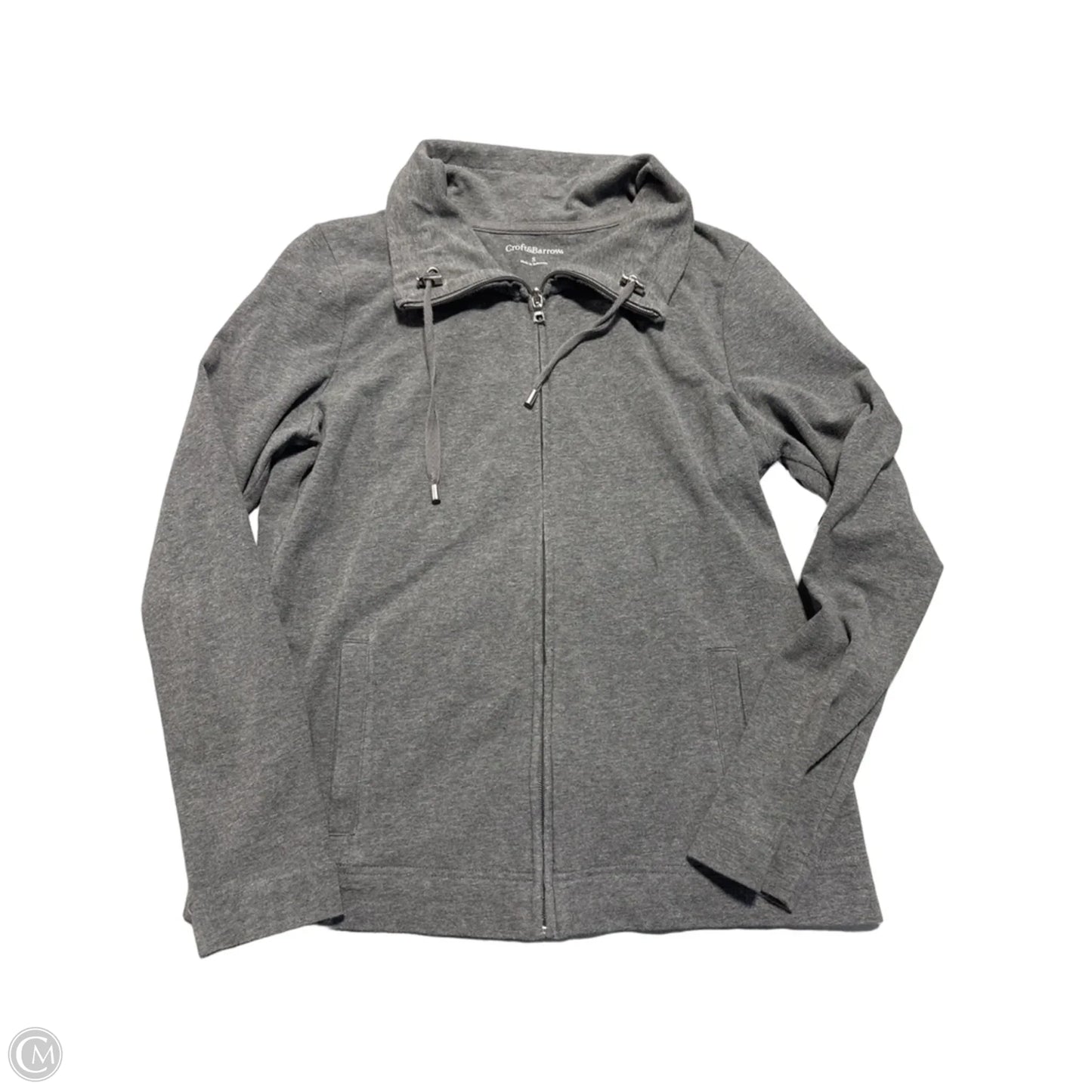 Top 2pc Long Sleeve By Croft And Barrow In Grey, Size: S