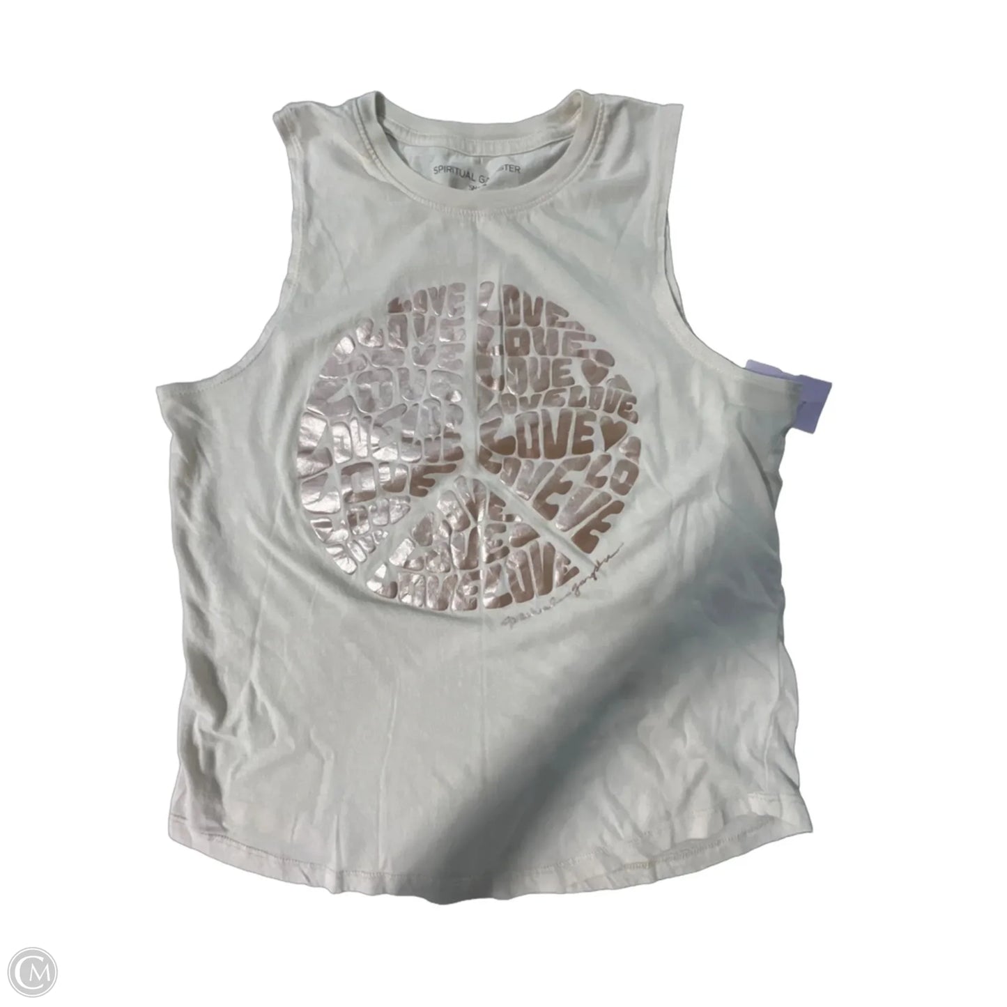 Tank Top By Spiritual Gangster In Beige, Size: S