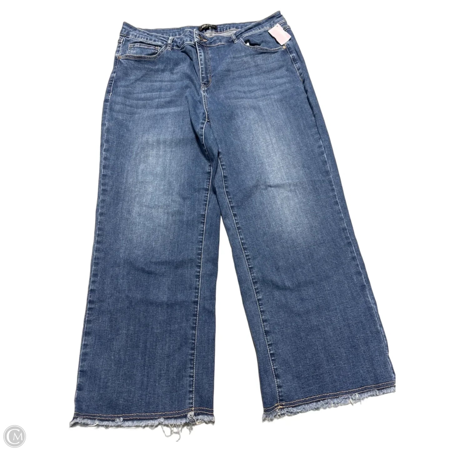 Jeans Wide Leg By Charlie B In Blue, Size: 16