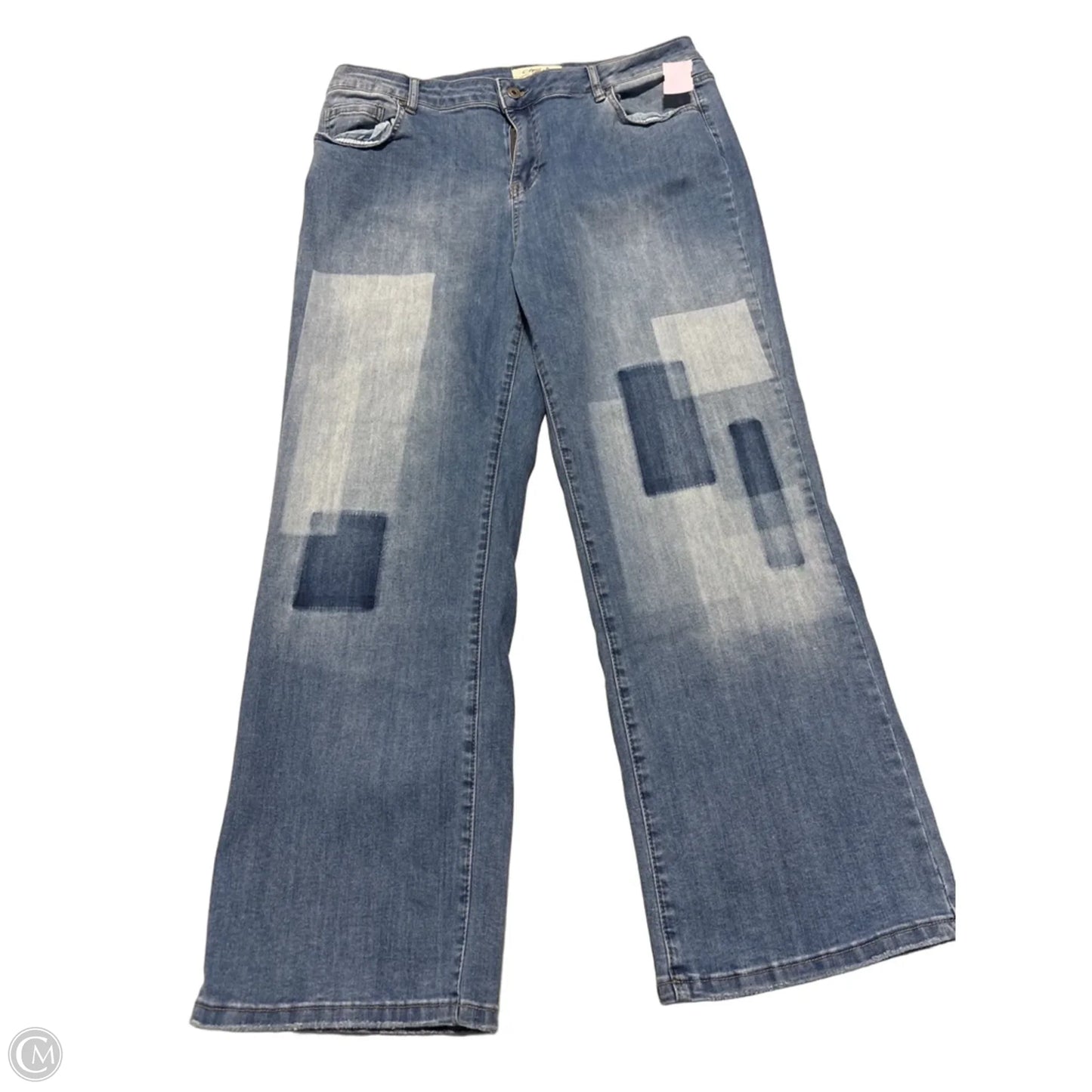 Jeans Straight By Charlie B In Blue, Size: 16