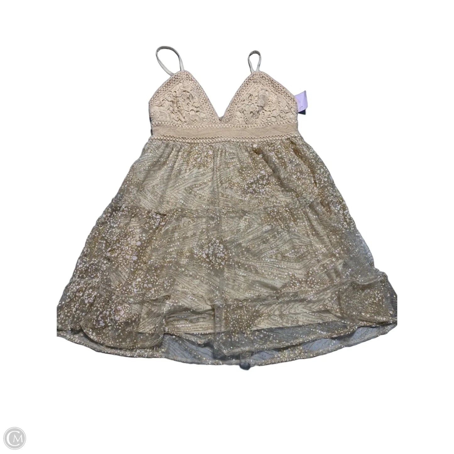 Dress Party Short By Cmc In Gold, Size: L