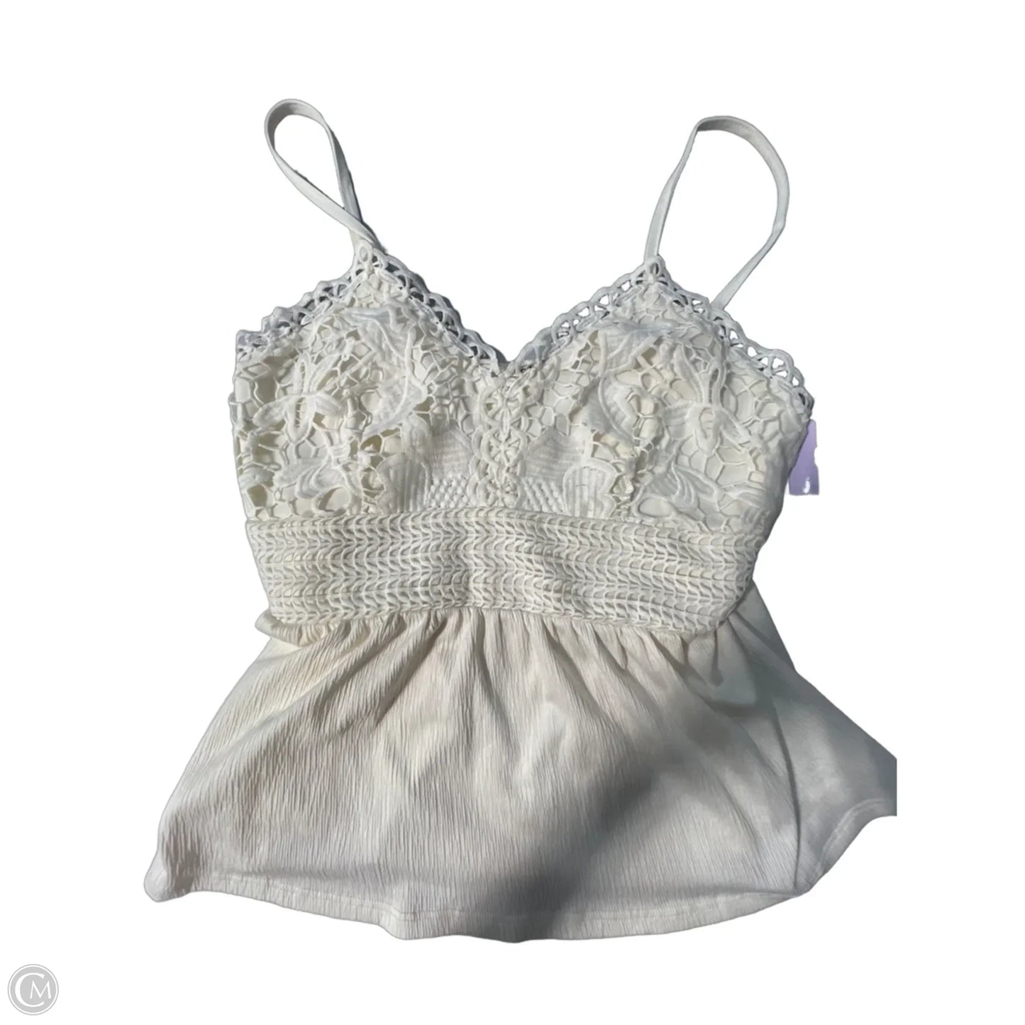Tank Top By Derek Heart In White, Size: L