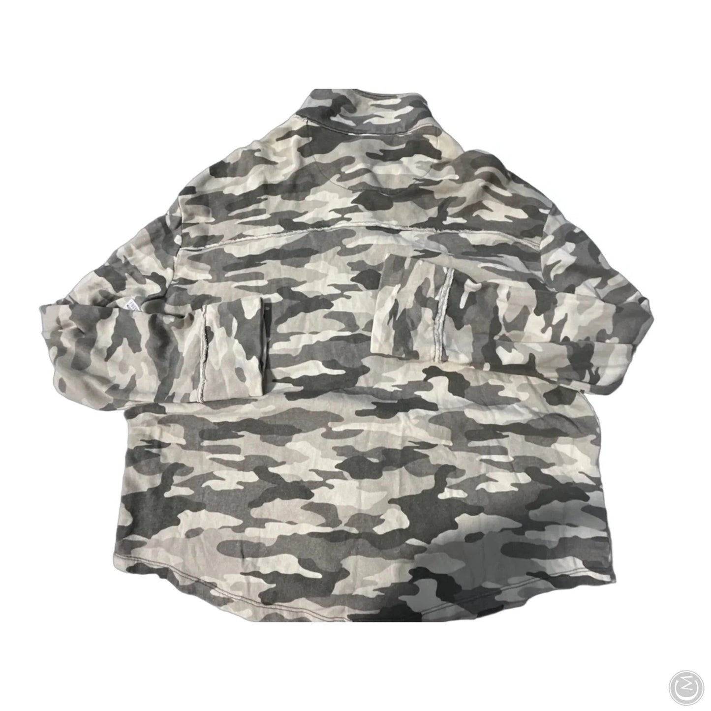 Top Long Sleeve By Kensie In Camouflage Print, Size: L