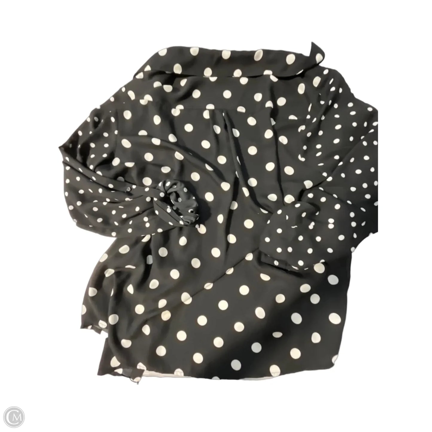 Top Long Sleeve By Relativity In Black, Size: Xl