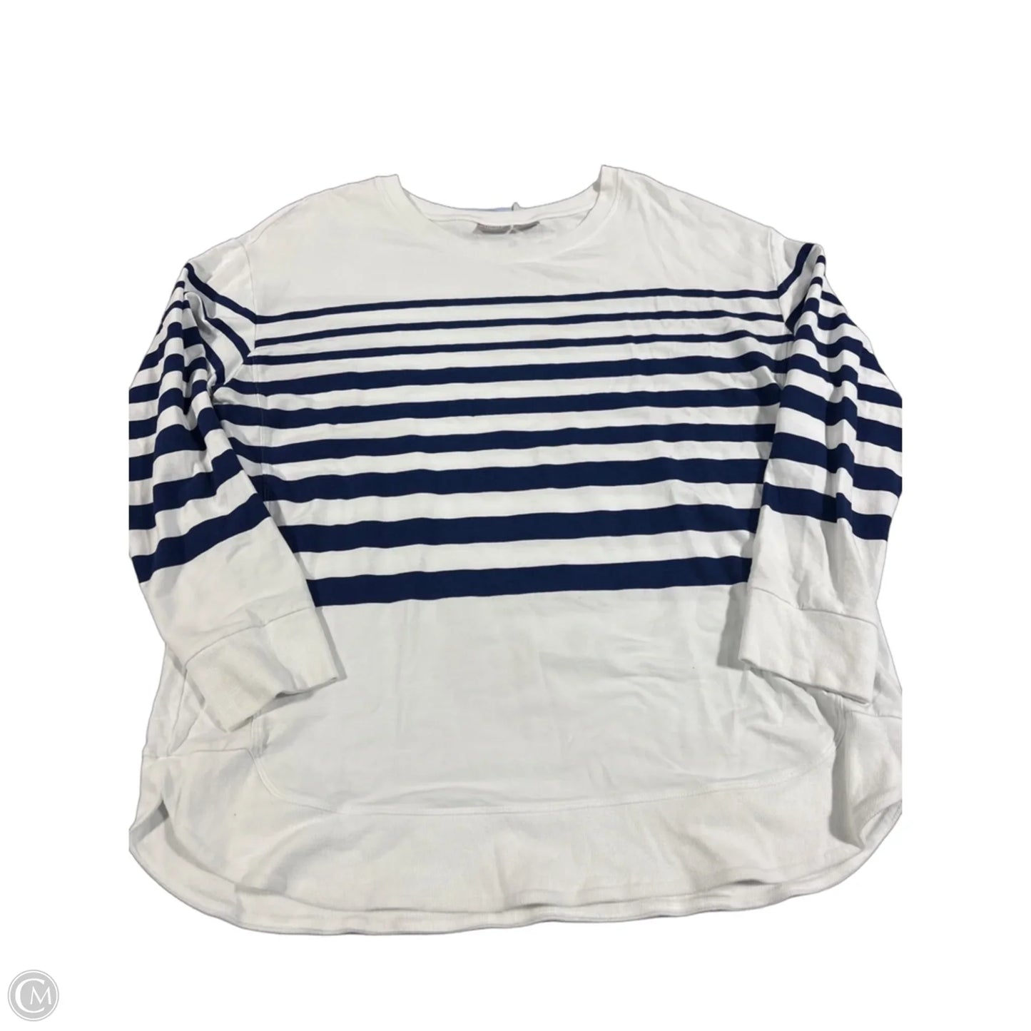 Top Long Sleeve By Chicos In White, Size: 2x