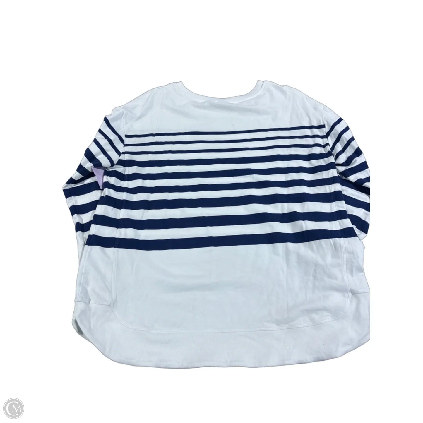 Top Long Sleeve By Chicos In White, Size: 2x