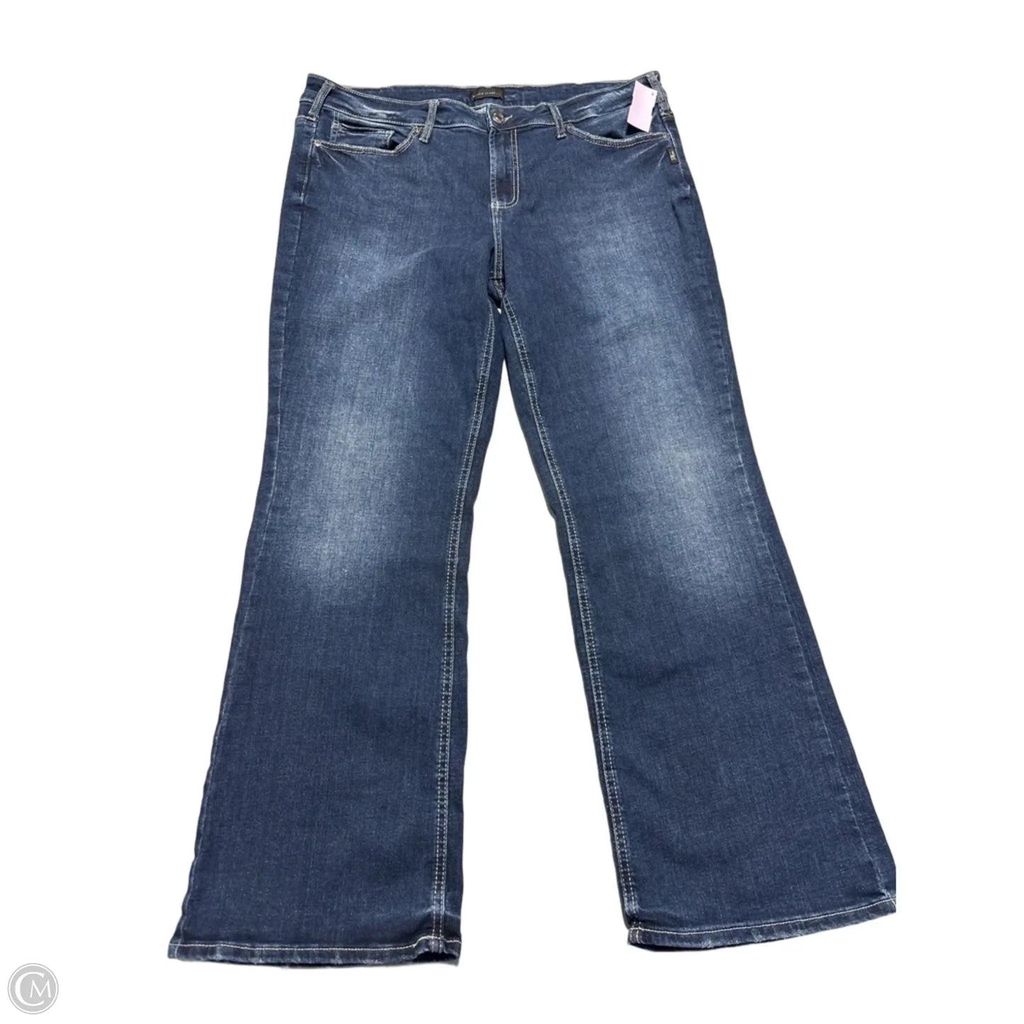 Jeans Boot Cut By Silver In Blue, Size: 16
