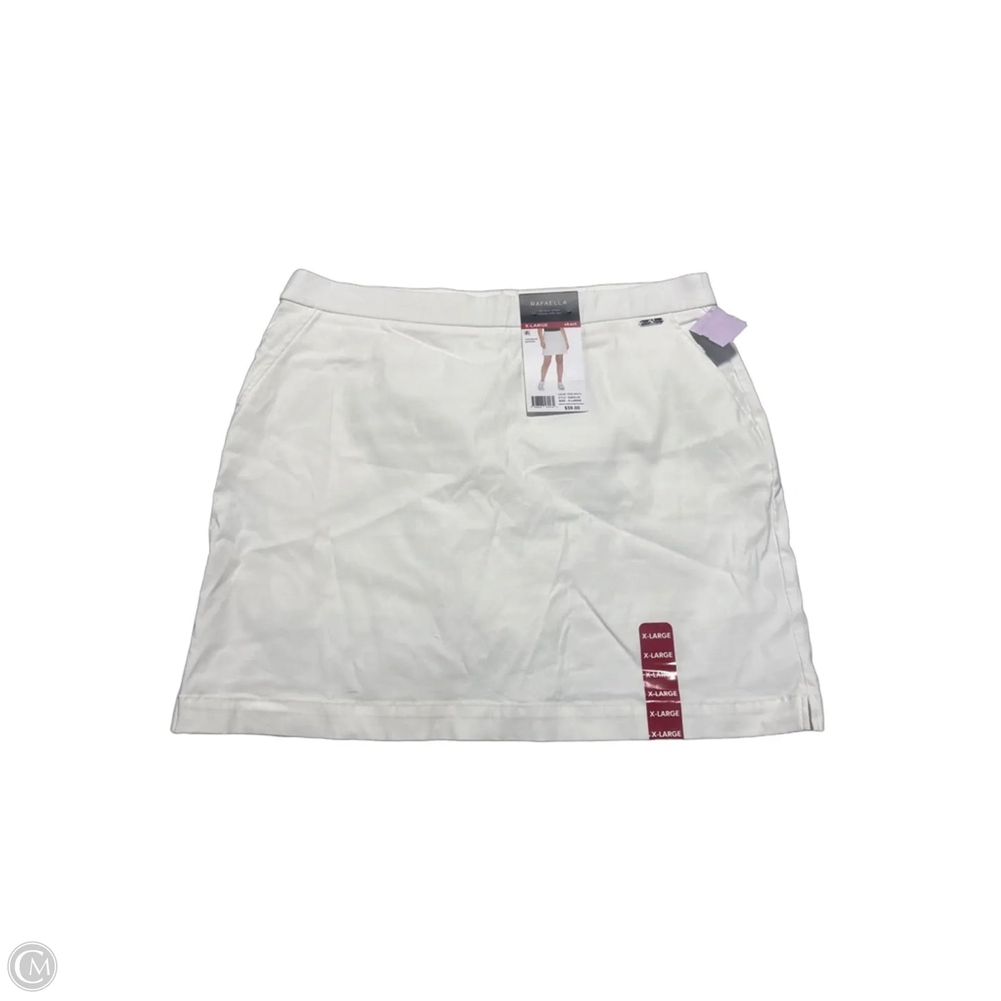 Skort By Rafaella In White, Size: Xl