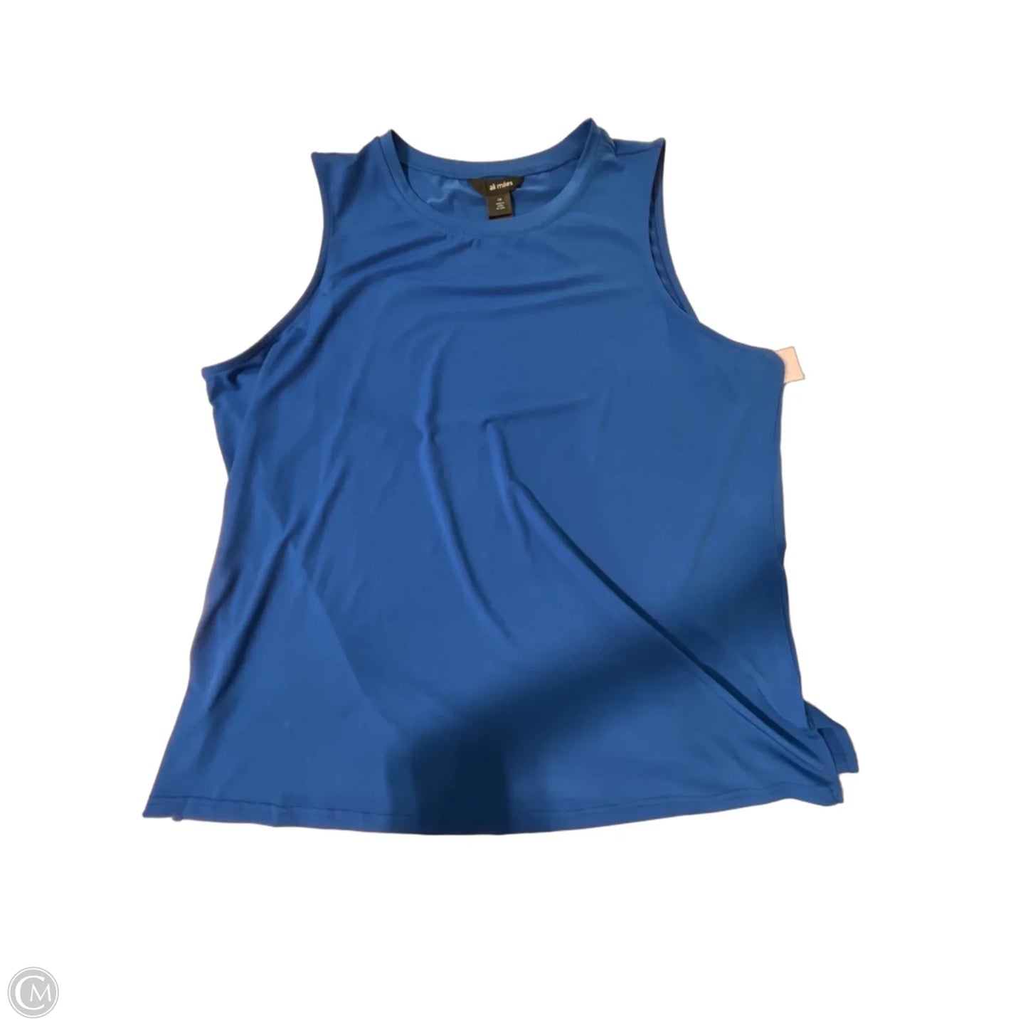 Tank Top By Ali Miles In Blue, Size: 1x