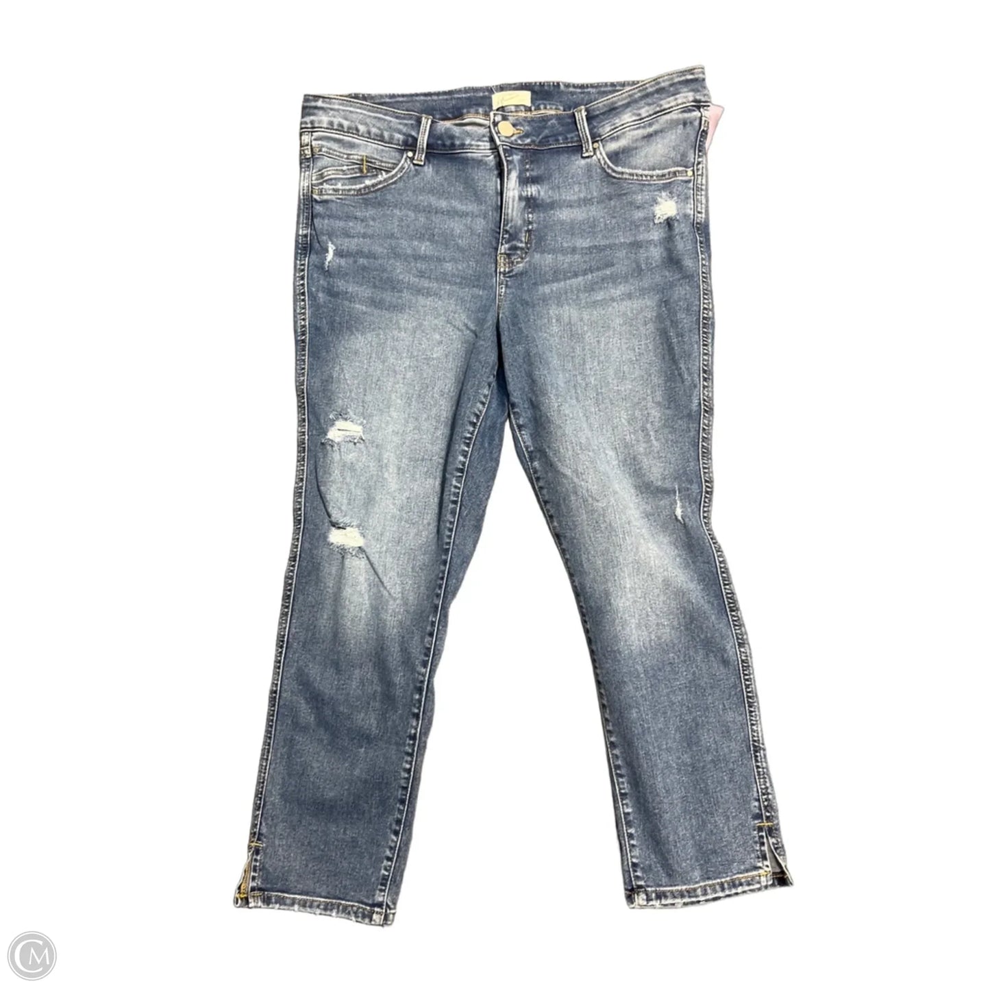 Jeans Straight By Maurices In Blue Denim, Size: 16