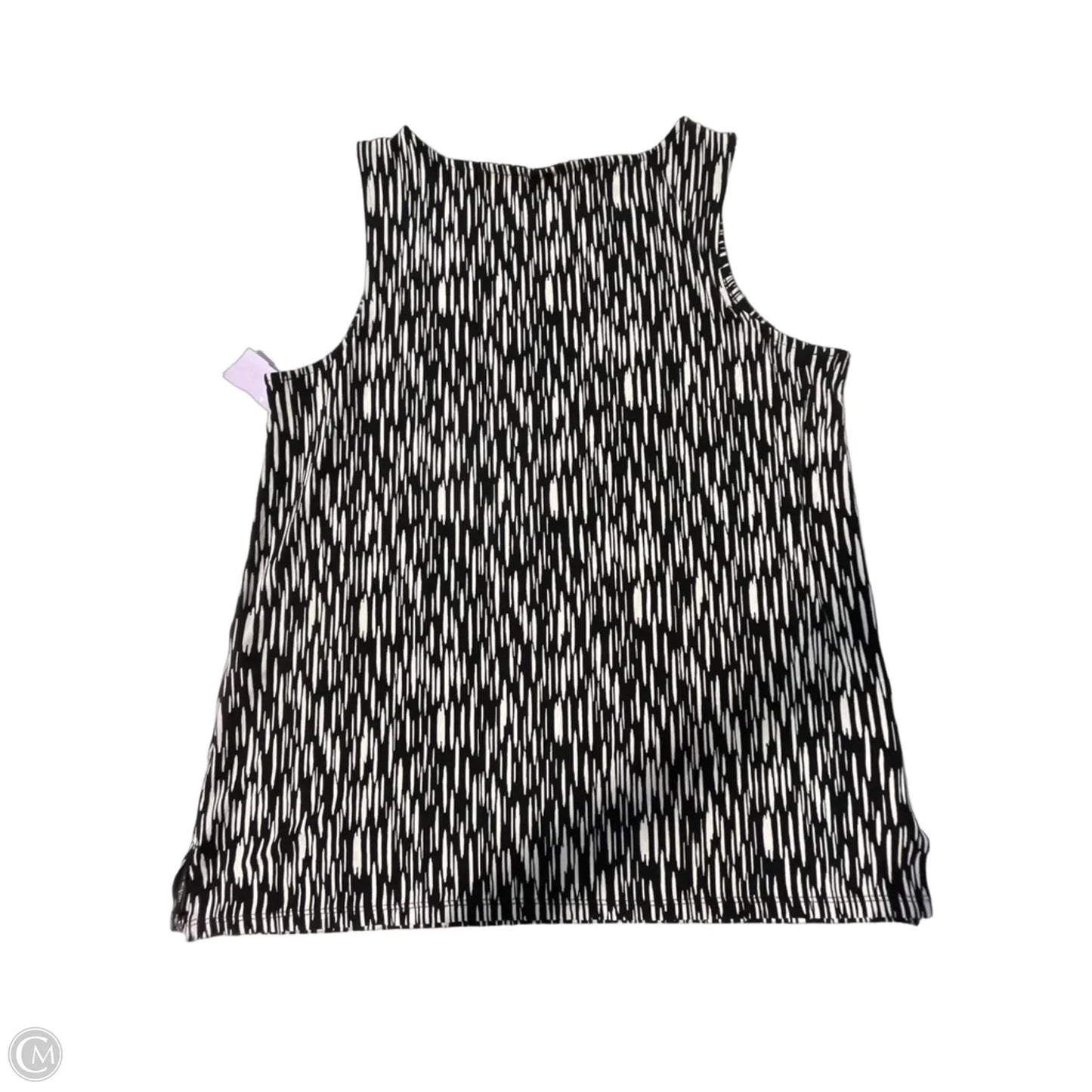 Tank Top By Chicos In Black & White, Size: Xl