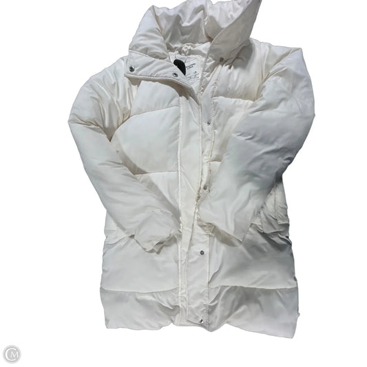 Coat Puffer & Quilted By Abercrombie And Fitch In White, Size: M