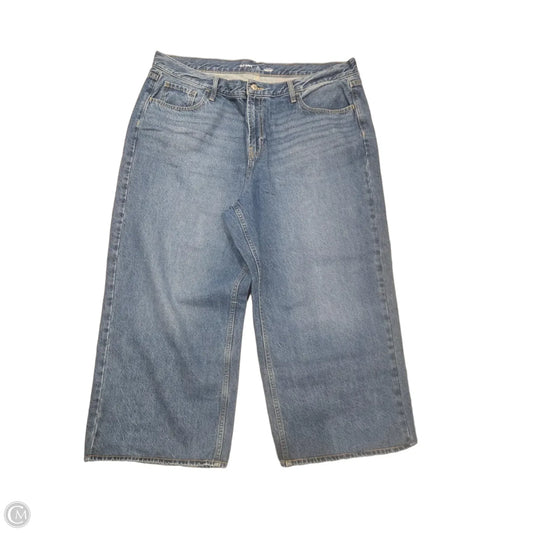 Jeans Wide Leg By Old Navy In Blue, Size: 18 Short