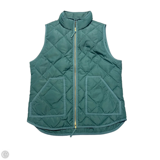 Vest Puffer & Quilted By J. Crew In Green, Size: M