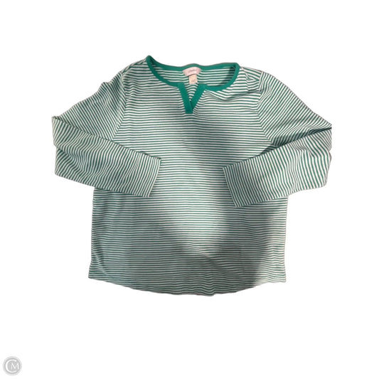 Top Long Sleeve By Cj Banks In Green, Size: 1x
