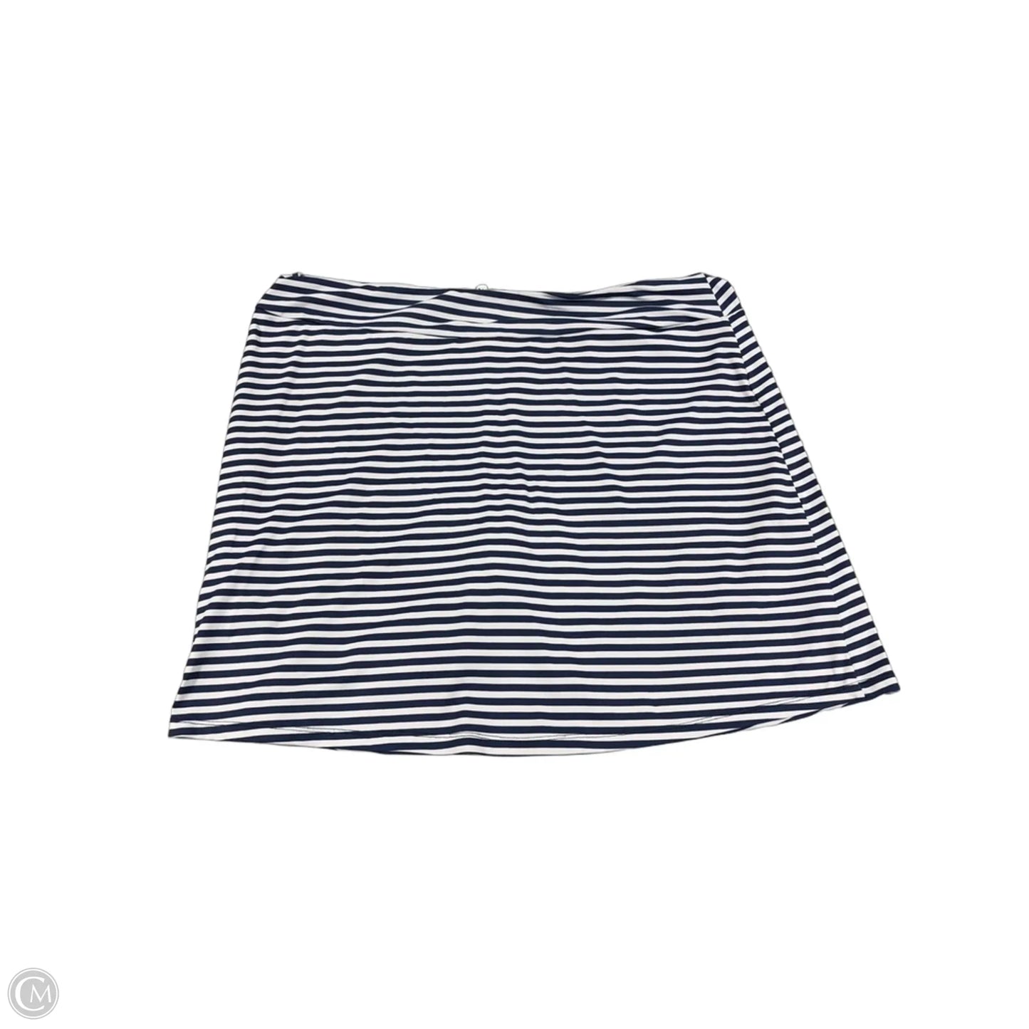 Athletic Skort By Lulu B In Striped Pattern, Size: Xl