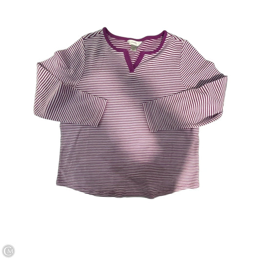 Top Long Sleeve By Cj Banks In Striped Pattern, Size: 1x