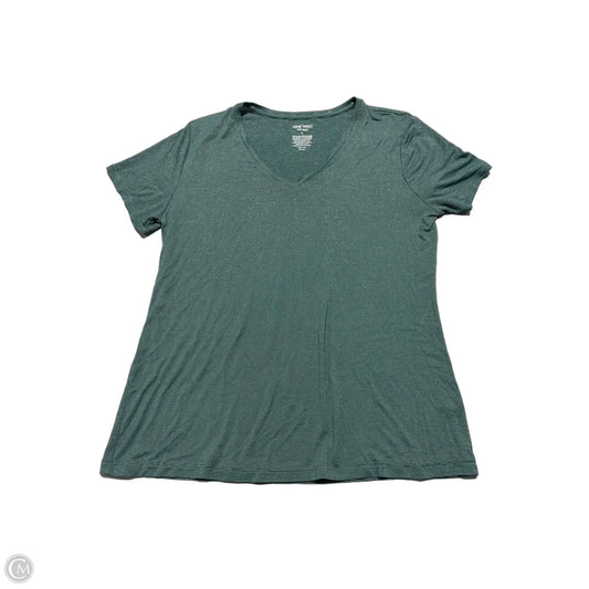 Top Short Sleeve By Nine West In Green, Size: L