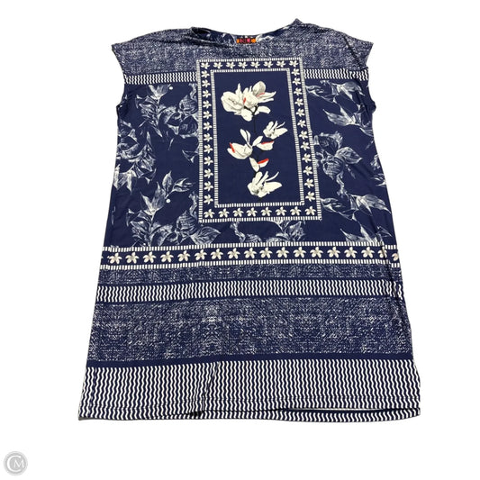 Dress Casual Midi By Cmc In Blue, Size: Xl
