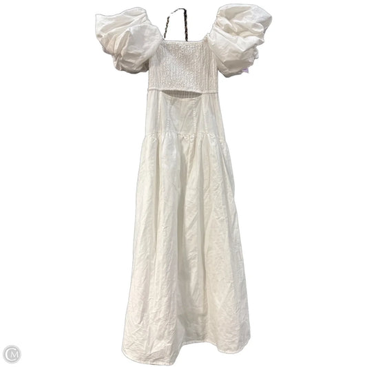 Dress Casual Maxi By Anthropologie In White, Size: Xxs