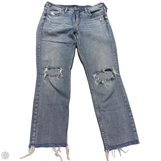 Jeans Wide Leg By Silver In Blue, Size: 12