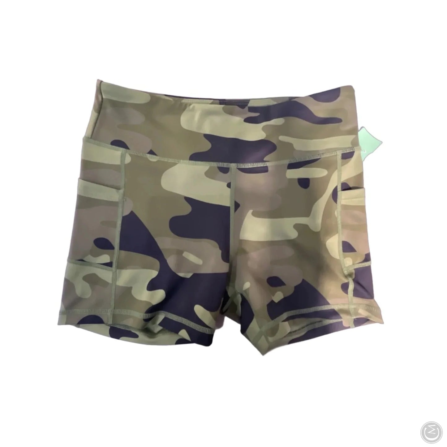 Athletic Shorts By Zyia In Camouflage Print, Size: L