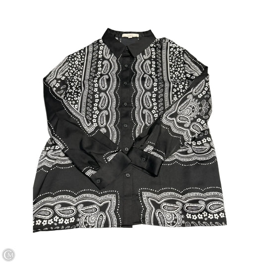 Top Long Sleeve By Loft In Black, Size: Xl
