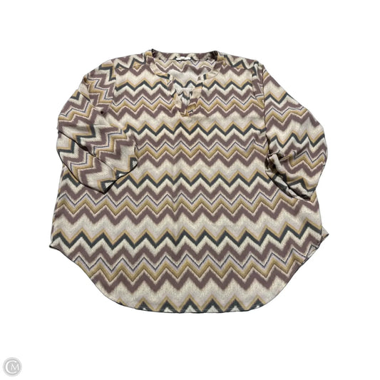 Top 3/4 Sleeve By Maurices In Beige, Size: 1x