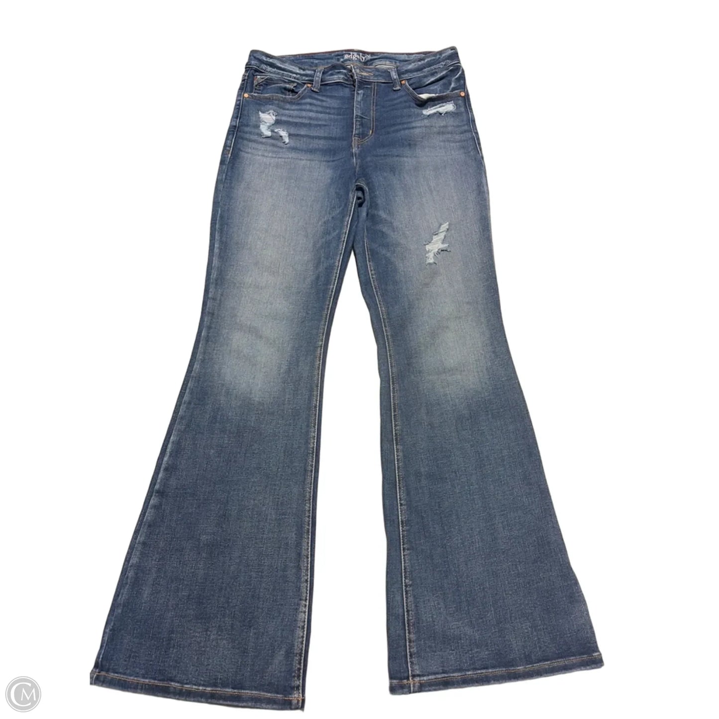 Jeans Flared By Edgely In Blue, Size: 14