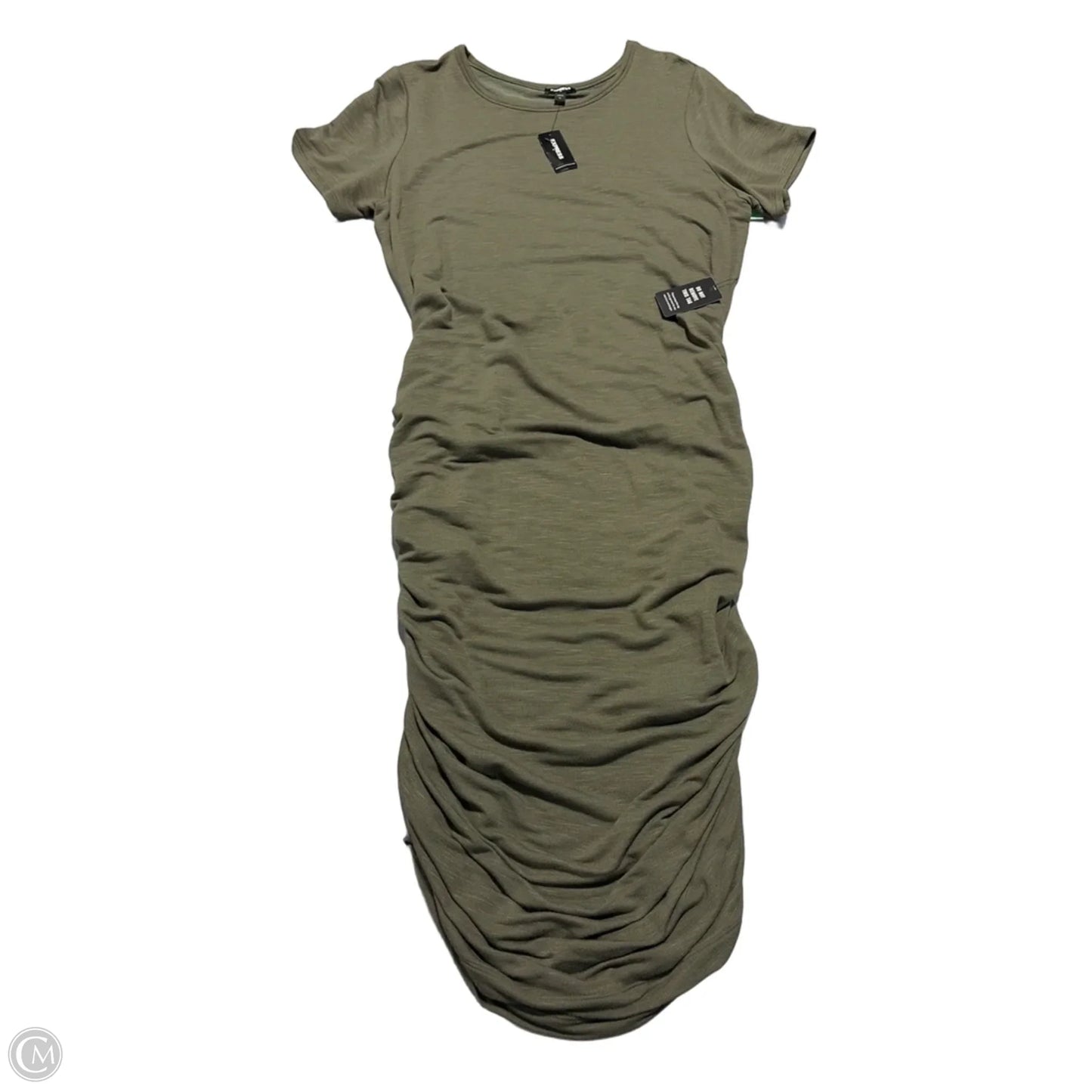 Dress Casual Maxi By Express In Green, Size: Xl