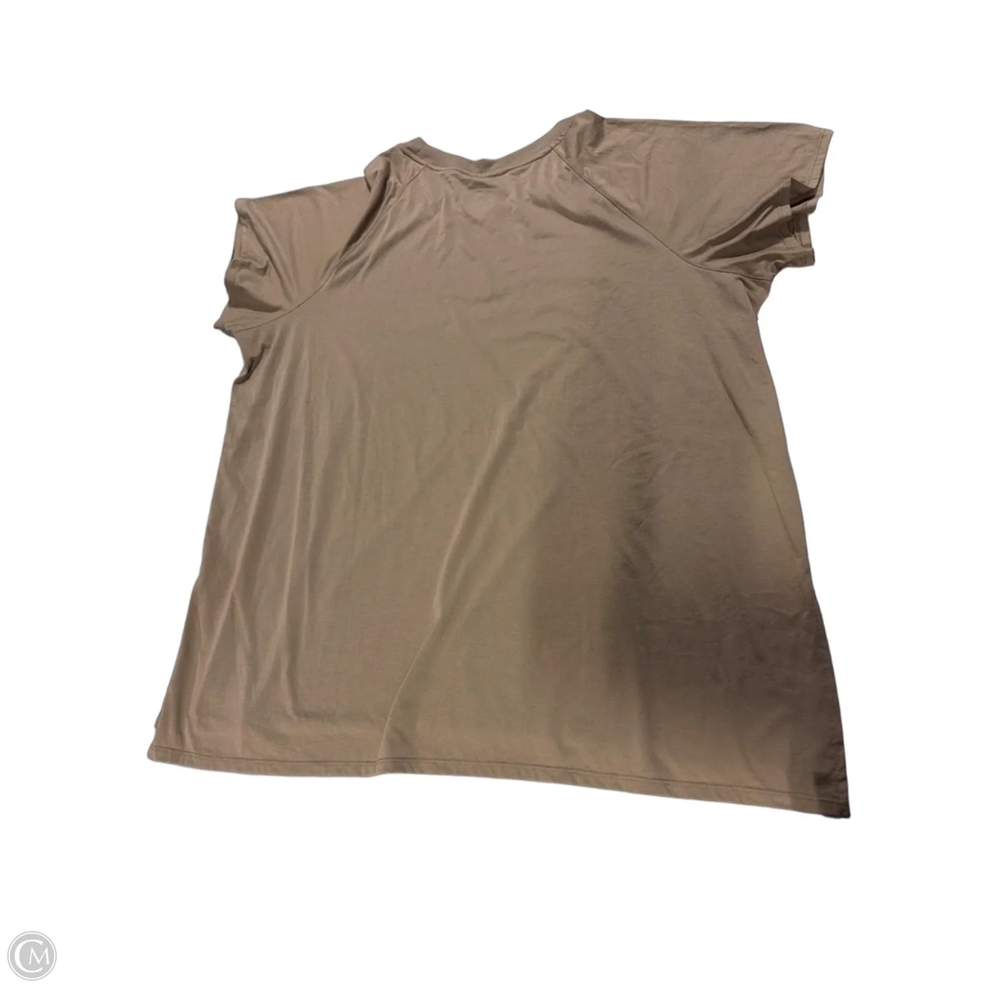 Athletic Top Short Sleeve By Tek Gear In Brown, Size: 2x