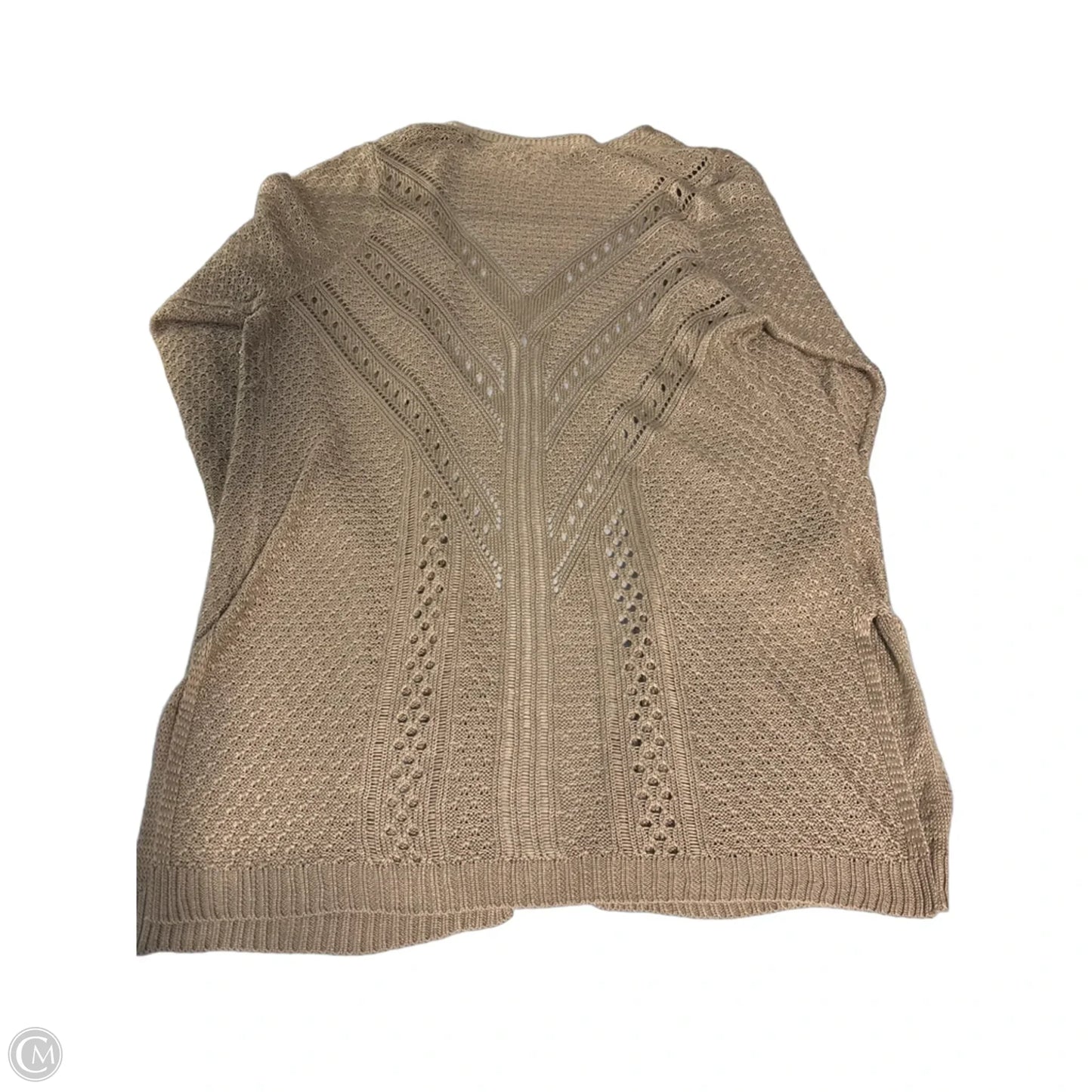 Cardigan By Cmc In Tan, Size: 1x